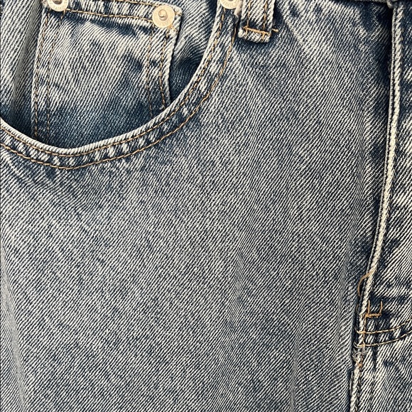 White Fox Boutique Light Blue Straight Leg Jeans - Picture 4 of 14